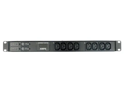 Vertiv EGXPRA126-103C13PS6-IP44, Managed, Horizontaal, Zwart, 8 AC-uit