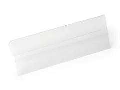 Documenthoes met vouw HARD COVER 1/2 A5 liggend formaat Transparant