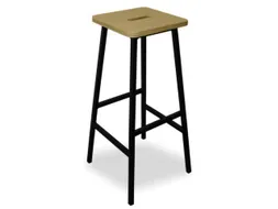 Stapelbare barkruk SIT-ON Licht Eiken 4 stuks