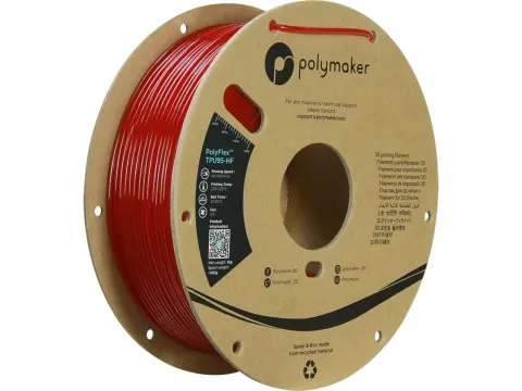 TPU-95A HIGH SPEED 2,85mm TRANSLUCENT RED 1kg PolyMax 3D Filament