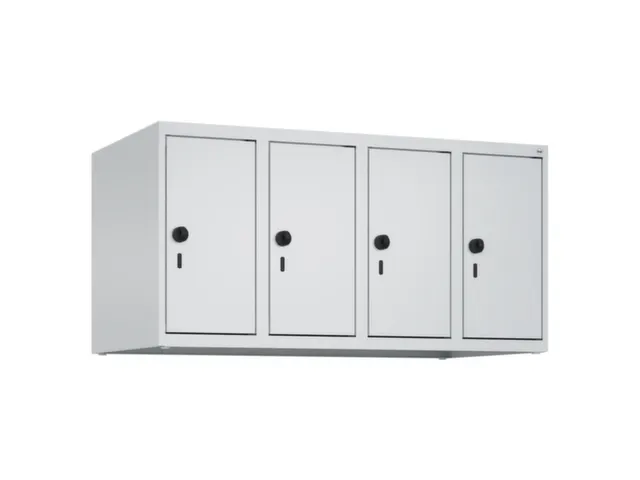 opzetkast,v. locker,4vak.,vak B 250mm,HxBxD 500x1000x500mm,vleugeldeur