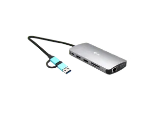 USB 3.0 USB-C/Thunderbolt 3x Display Metal Nano Dock with LAN + Power - 2