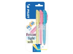 Markeerstift Pilot Frixion Light Soft Medium Blauw Geel Roze blister