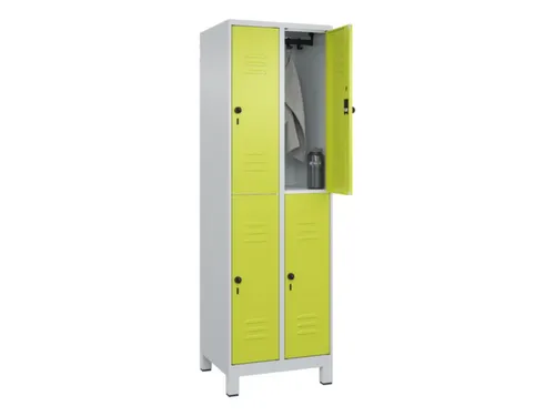 dubbeldekse locker,HxBxD 1950x600x500mm,2x2vak.,vak B 300mm