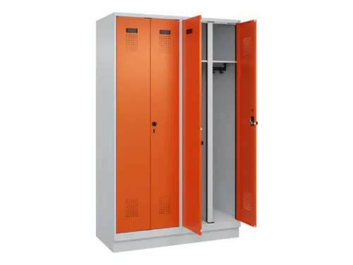 locker voor scheiding van kleding,HxBxD 1950x1200x500mm,4vak