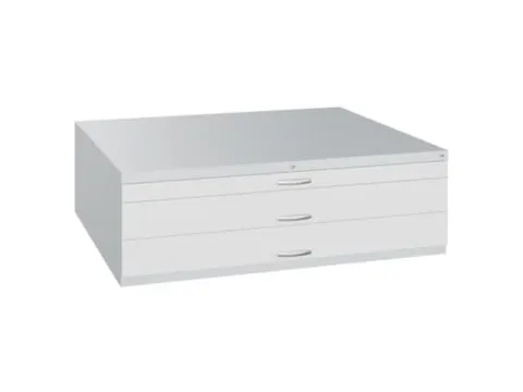 Tekeningenkast 420x1350x960mm 1+2 Laden Din A0 Ral 7035