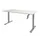 Dextro Slinger Bureau Zit-sta T-poot 160x80 Krijtwit 25mm Alu