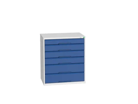 ladekast HxBxD 900x800x550mm 6laden romp RAL7035 front RAL5010