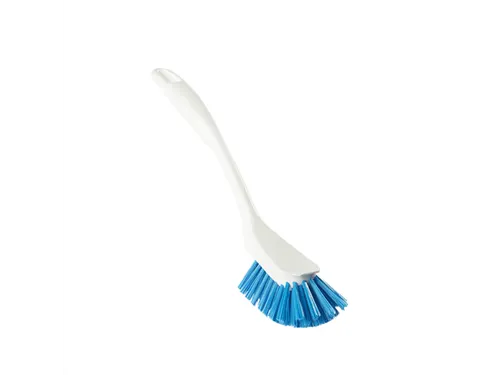Vikan 42893 afwasborstel design wit blauwe medium vezels 255mm