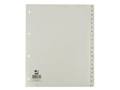 Tabbladen Set A-Z PP A4 4-Gaats 20 Tabs Grijs
