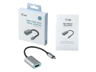 i-tec Metal C31METALHDMI60HZ, 0,15 m, USB Type-C, HDMI, Mannelijk, Vro - 1