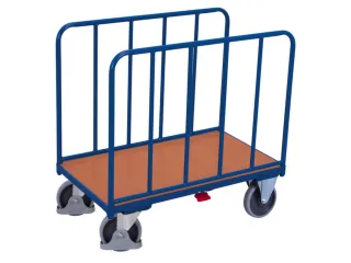 Platformwagen 500kg 1060x660mm 2 Staalbuis Wanden Ral 5010 - 2