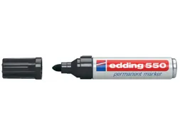 Viltstift edding 550 rond zwart 3-4mm
