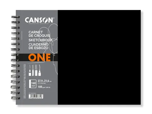 Schetsboek Canson Art Book One spiraalgebonden 160vel 100gr 279x216mm