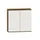 kantoorkast,HxBxD 1150x1200x430mm,decor romp noten,decor front wit