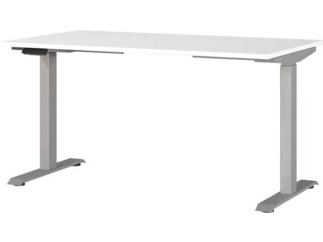 Elektrisch ihv bureau,HxBxD 720-1200x1400x800mm,blad wit
