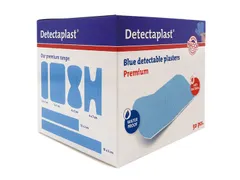 Detectaplast 8051 Pleister waterafstotend blauw 50x72mm 50 Stuks
