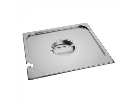 Caterchef Gastronorm deksel RVS met lepeluitsparing 2/3 GN