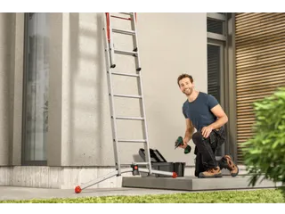 multifunctionele telescoopladder,2x9/1x8,sporten,balk L 5,62m - 3