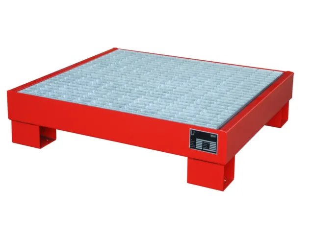 Opvangbak Staalplaat Hxbxd 220x900x800mm 61l Met Rooster Ral 3000