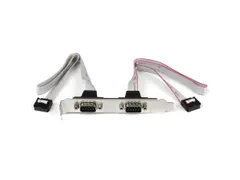 2-poort 40cm DB9 Seriële Poort Bracket naar 10-pins Moederbord