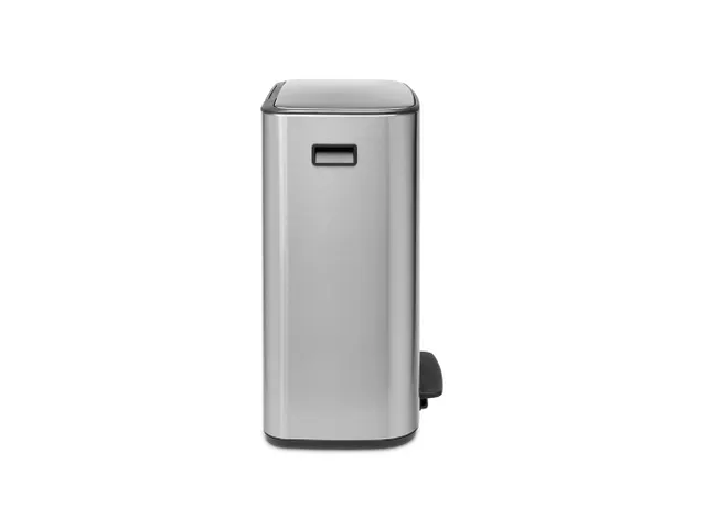 Afvalbak Bo Pedaalemmer Mat Staal 2x30 Liter
