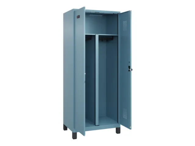 PBM-locker,HxBxD 1950x800x500mm,2vak,vak B 400mm,draaigrendel