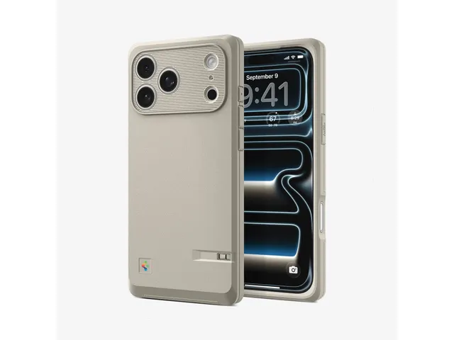 Spigen iPhone 17 Hoes Pro Classic LS MF Stone