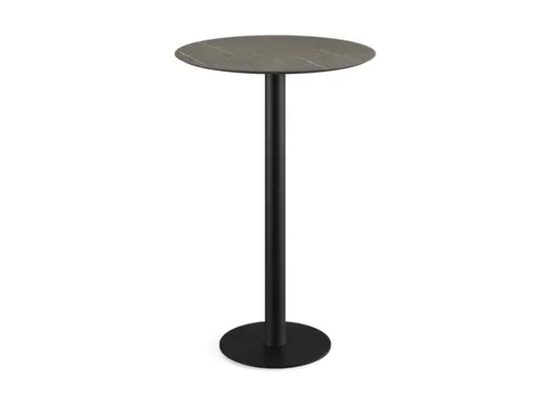 statafel,HxØ 730x700mm,rond,schotelvoet van staal
