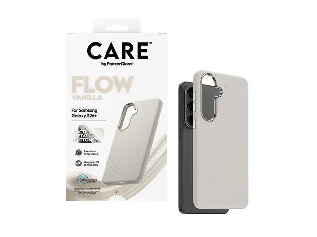 PanzerGlass CARE by Flow Case Vanilla w. Qi Samsung Galaxy S26+,