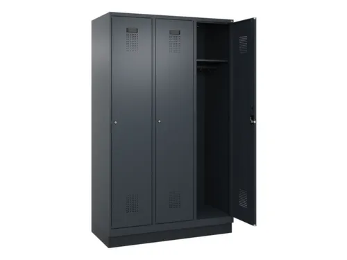 locker,HxBxD 1950x1200x500mm,3vak,vak B 400mm,cil.-slot,sokkel