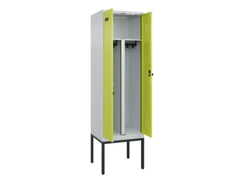 PBM-locker,HxBxD 2120x600x500mm,2vak,vak B 300mm,draaigrendel