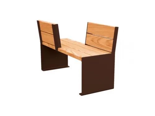 zitbank,B 1200mm,3latten,hout-zitting licht eikenhout,zitting H 450mm