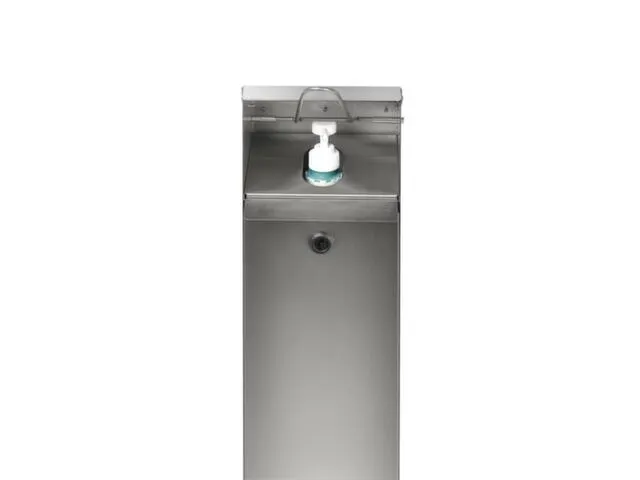 ontsmettingsmiddeldispenser,HxBxD 1147x180x130mm,v. 1l,v. buiten