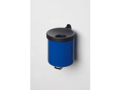 Wandasbak 0.6l HxØ 100x90mm Ral 5010 Staal