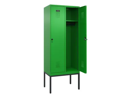 locker,HxBxD 2120x800x500mm,2vak,vak B 400mm,draaigrendel