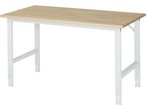 werkbank,HxBxD 760-1080x1500x800mm,beukblad,geolied,draagverm. 500kg