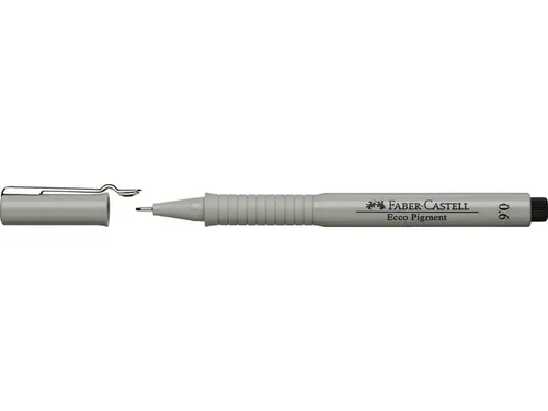 Tekenpen Faber Castell Ecco Pigment 0.6Mm Zwart
