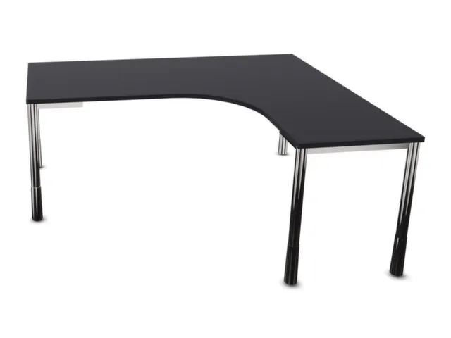 bureau à retour à hauteur réglable,HxlxP 720-840x1800x1600mm,CC-noi