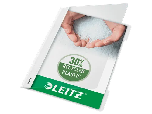 Snelhechter Leitz 4191 standaard A4 wit 30% gerecycled plastic