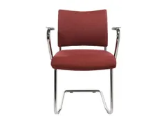 Siège visiteur Accoudoirs Revêtement bordeaux Assise 450x480x450mm