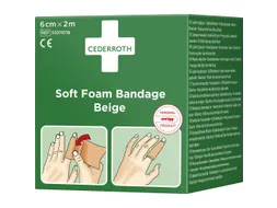 Soft Foam Bandage 6cm x 2m Beige 20 Stuks