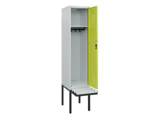 locker met bank,HxBxD 1950x400x815mm,1vak,vak B 400mm,cilinderslot - 1