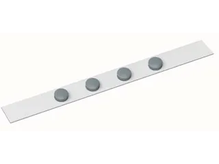 metaalstrip MAULstandard, ft 1 m, incl. 4 magneten - 1