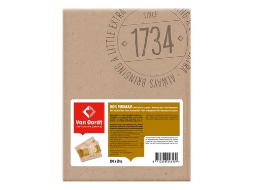 Pindakaas van Oordt 100% 100x20 gram