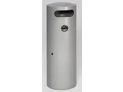 Combi-Asbak 90 Liter 1245x420mm Zilverkleurig Afsluitbaar Staal