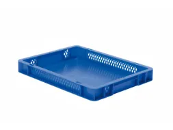 Euronorm-Stapelbak 4.5l Hxlxb 50x400x300mm Wanden Open Blauw