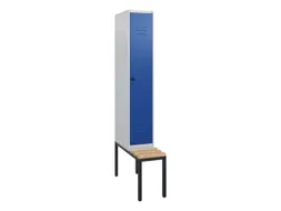 locker met bank,HxBxD 1950x300x815mm,1vak,vak B 300mm,draaigrendel