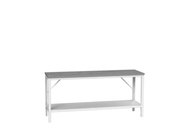 werkbank,HxBxD 780-930x2000x600mm,linoleumblad,4voeten