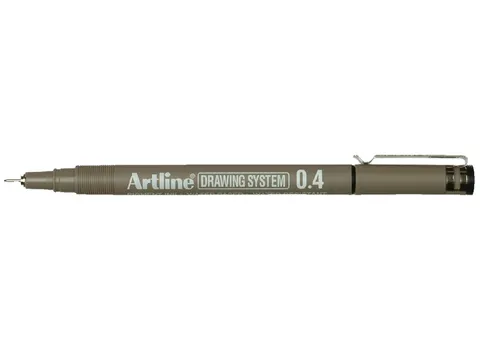Fineliner Artline technisch 0.4mm zwart